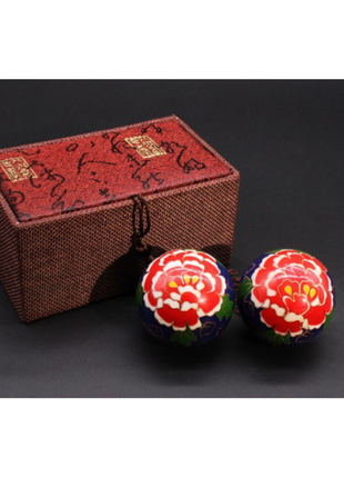 Масажні кулі баодінг пара з емаллю преміум №9