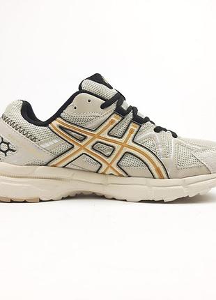 Asics gel kahana 8 бежевые с оранжевым и черным
