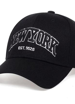 Кепка бейсболка new york (нью-йорк) з вигнутим козирком, унісекс wuke one size