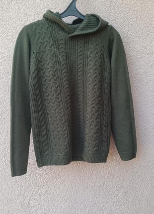 Теплый свитер с капюшоном threadboys на подростка 12-13 г.