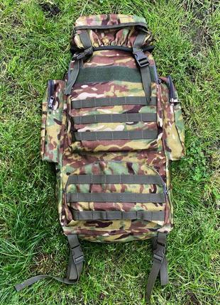 Тактический рюкзак мультикам 70 л, рюкзак для военных, прочный рюкзак, рюкзак военный + подарок шеврон