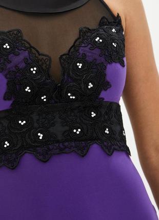 Жіноче плаття "касандра" — фіолетовий (без шлейфа)4 фото