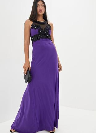 Жіноче плаття "касандра" — фіолетовий (без шлейфа)