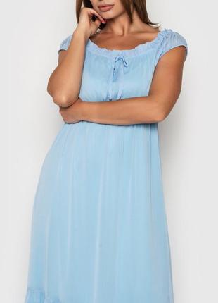 Платье "агнесс" (голубой)4 фото