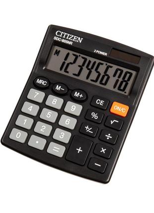 Калькулятор citizen, 8 розрядний, бухгалтерський, (sdc-805nr)