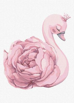 Картина по номерам идейка принцесса лебедь ©tanya_bonya 30х30 см kho6038 набор для росписи по цифрам
