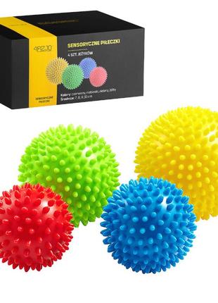 Массажные мячи с шипами 4fizjo spike balls 4 шт 4fj0115
