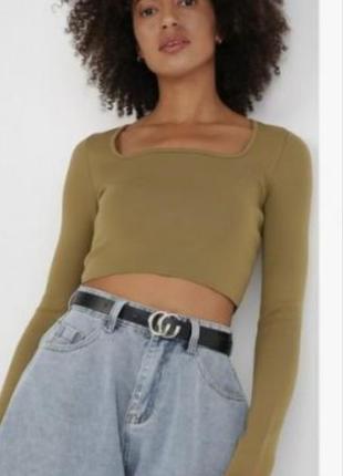 Zara лонгслiв кроп топ джемпер