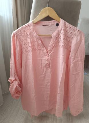 Сорочка рубашка прошва натуральна бавовна хлопок блуза блузка