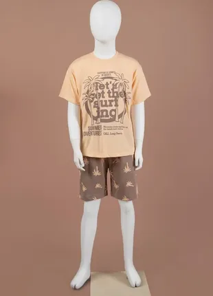 Костюм для мальчиков 40444-5 летний шорты футболка