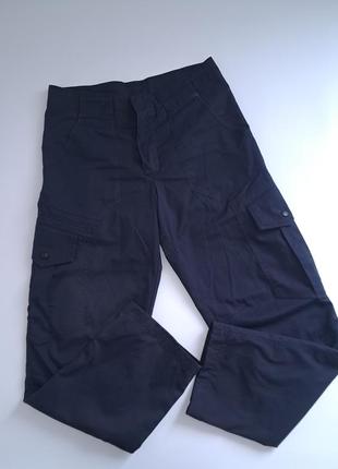 Чоловічі темно-сині карго-штани з великими кишенями в стилі dickies