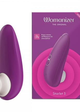Вакуумний кліторальний стимулятор womanizer starlet 3 violet, фіолетовий  18+