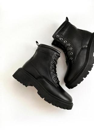 Новые черные зимние ботинки ботинки