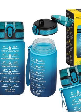 Пляшка для води спортивна 4fizjo 500 мл 4fj0629 sky blue/blue