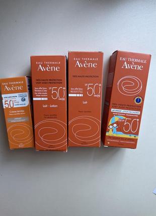 Солнцезащитный крем молочко avene spf 50