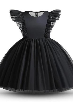 Очень красивое праздничное черное платье для девочек