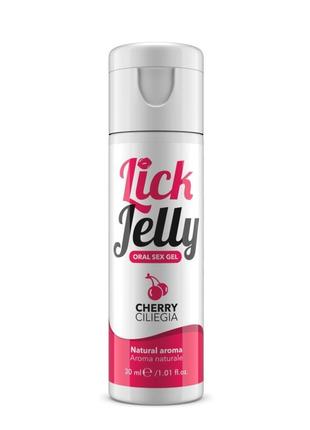 Оральний лубрикант intimateline lick jelly cherry lubricant, 50 мл