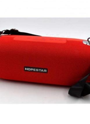 Мощная портативная bluetooth колонка sound system a6 original hopestar 35 вт красный
