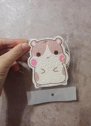 Пресована губка для посуду хомяк