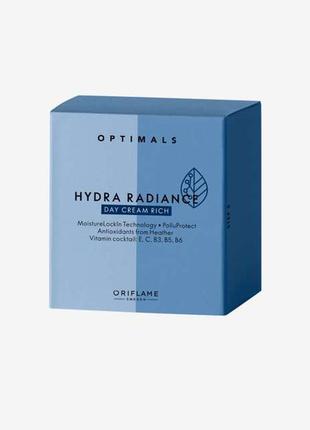 Зволожуючий денний крем для сухої шкіри optimals hydra radiance2 фото