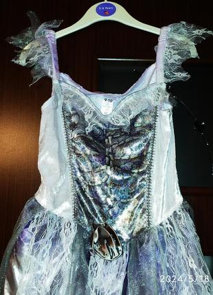 Карнавальна сукня відьмочка скелет хелловін 9-10 років 135-140 см зріст