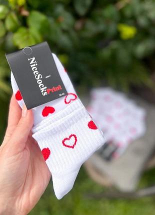Носки набор носков 6 пар носка в сердечки