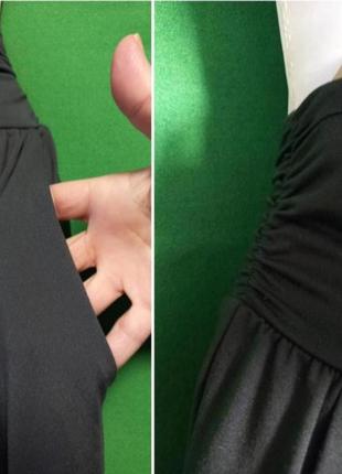 Ueu спортивні еластичні штани на високій посадці, з кишенями та розрізами на штанинах3 фото