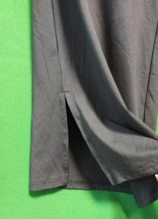 Ueu спортивні еластичні штани на високій посадці, з кишенями та розрізами на штанинах4 фото