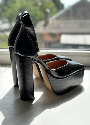 Туфли лакированные на платформе chio platform heels5 фото