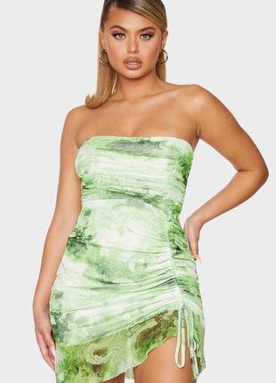 Розпродаж ❗плаття сукня базова зелений дракон принт з драконом сітка
