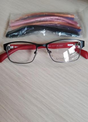 Стильная женская оправа, очки, окуляри со съемными заушниками lina latini