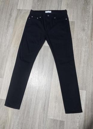 Мужские чёрные джинсы / topman / штаны / брюки / мужская одежда / чоловічий одяг / рваные джинсы / чоловічі чорні джинси