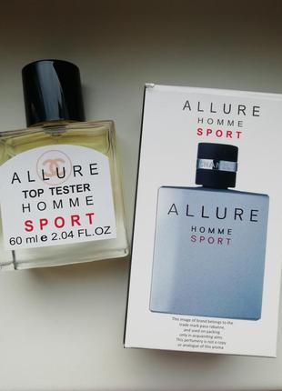 Chanel - allure homme sport. чоловіча парфумована вода, духи, тестер