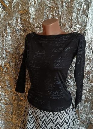 Розпродаж по 50! 😍 стильна модна чорна блузка жіноча блуза м