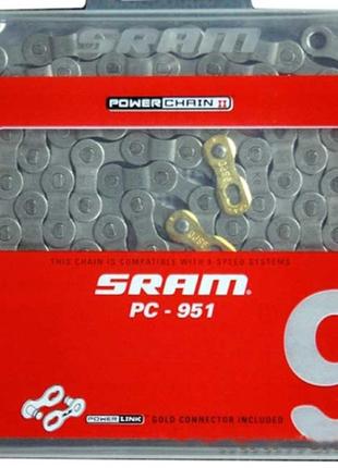 Ланцюг sram 951 114 plink 9 швидкостей1 фото