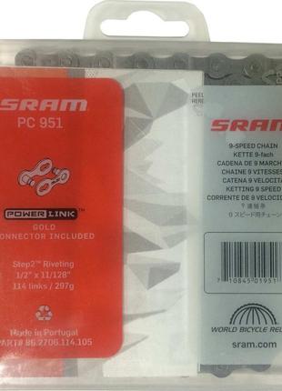 Ланцюг sram 951 114 plink 9 швидкостей2 фото