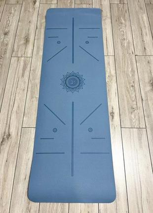 Коврик килимок для фітнесу йоги спорту аеробіки