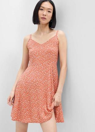 Распродажа ❗платье платье платье базовое каротклеп майка цветочный принт