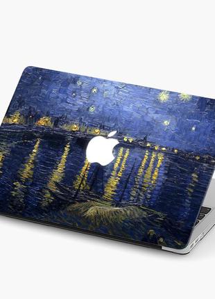 Чехол пластиковый для apple macbook pro / air ван гог (van gogh) макбук про case hard cover прозрачный macbook матово-білий