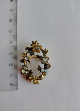 Брошка брошка невелика віночок 8041