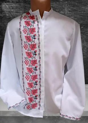 Пошитая рубашка-заготовка под вышивку бисером или нитками