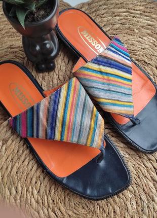 Жіночі шльопанці босоніжки missoni sabo сабо