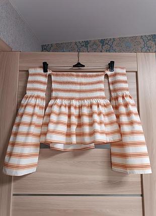 Стильна блуза бавовна льон