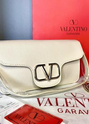 Жіноча сумка клатч крос боді в стилі valentino red valentino
