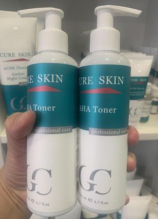 Український бренд cure skin,тонік з алое,тонік з аха, розпив