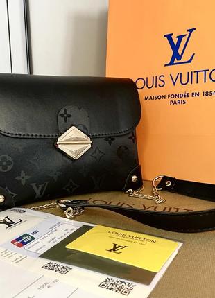 Жіноча сумка клатч крос боді в стилі louis vuitton лв