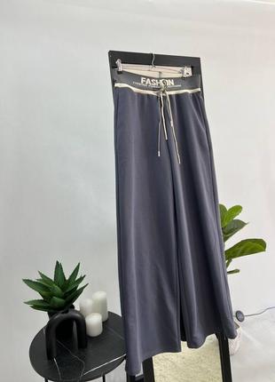 Штани палаццо   бавовна петля