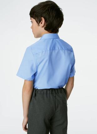 Школьная рубашка m&s для мальчика 7-8 лет, 128 см
