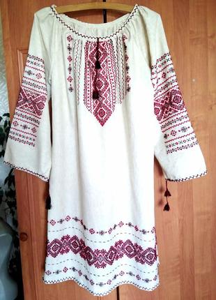 Платье-вышиванка, украина, размер - xl