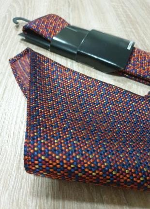 C&a - набір краватка + хустка  чоловіча мужской галстук - яскраво-мідний3 фото